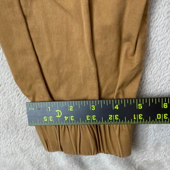 ItalyMorn Sunrise Mens Jogger Pants Small Khaki Cargo Tan Drawstring Tapered - Picture 4 of 15